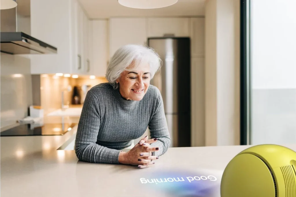 In 2025, Ballie advances as a versatile autonomous companion robot, utilizing enhanced AI for personalized assistance in daily life activities, entertainment, and health monitoring